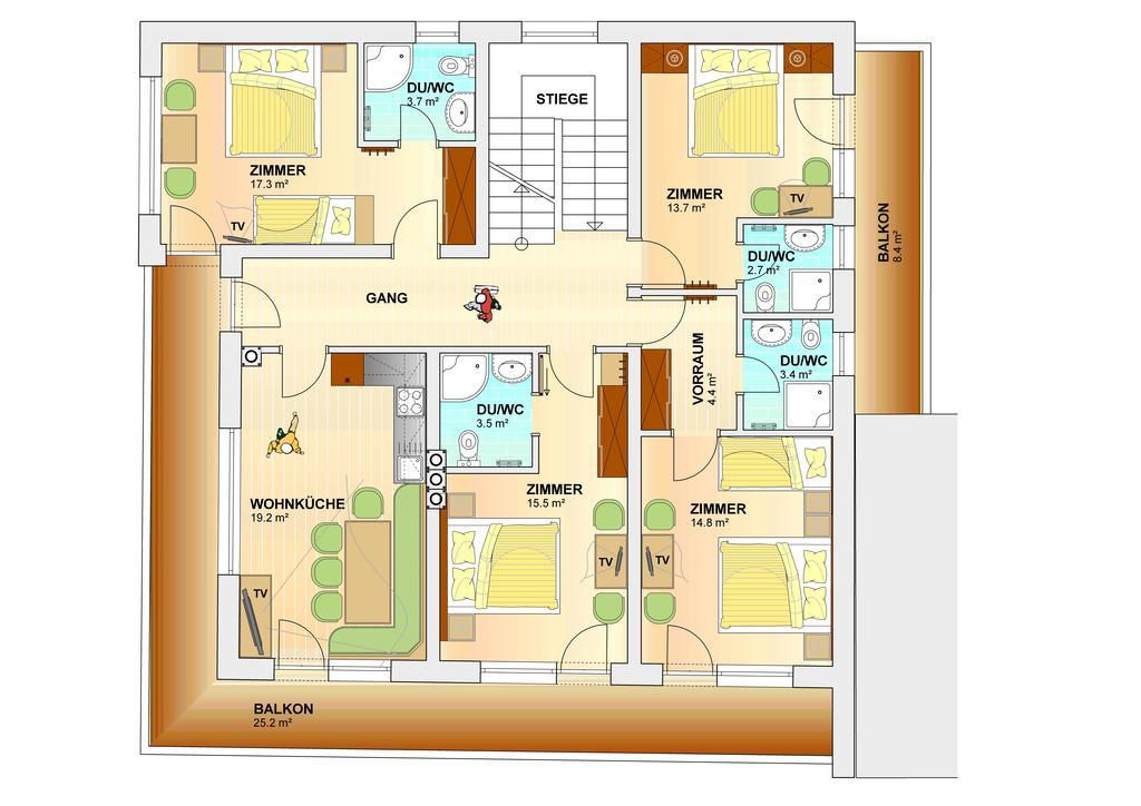 זולדן Ferienhaus Apart Sonnzeit חדר תמונה
